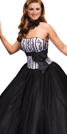 Elegantly Embellished Ball Gown | Navy Ball Dresses