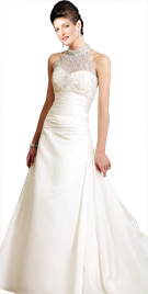 Incredible Illusion Neckline Bridal Gown | Wedding Dresses 