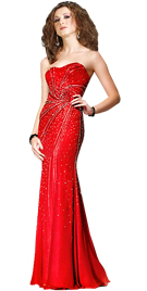 Spectacular Embellished Valentine`s Day Gown | Cheap Sweetheart Neckline Gown Valentine`s Day Gown`s 