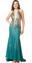 Buy Easter Party Dresses | Deep Plunging Neckline Easter Gown