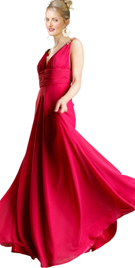 Simple And Flowy Homecoming Gown