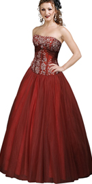 New Dazzling Strapless Ball Gown 
