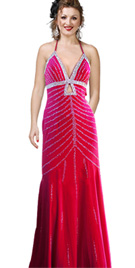 Plunging Halter New Year Collection Gown 