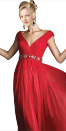 Awesome V Neckline Gown | Online Winter Dresses